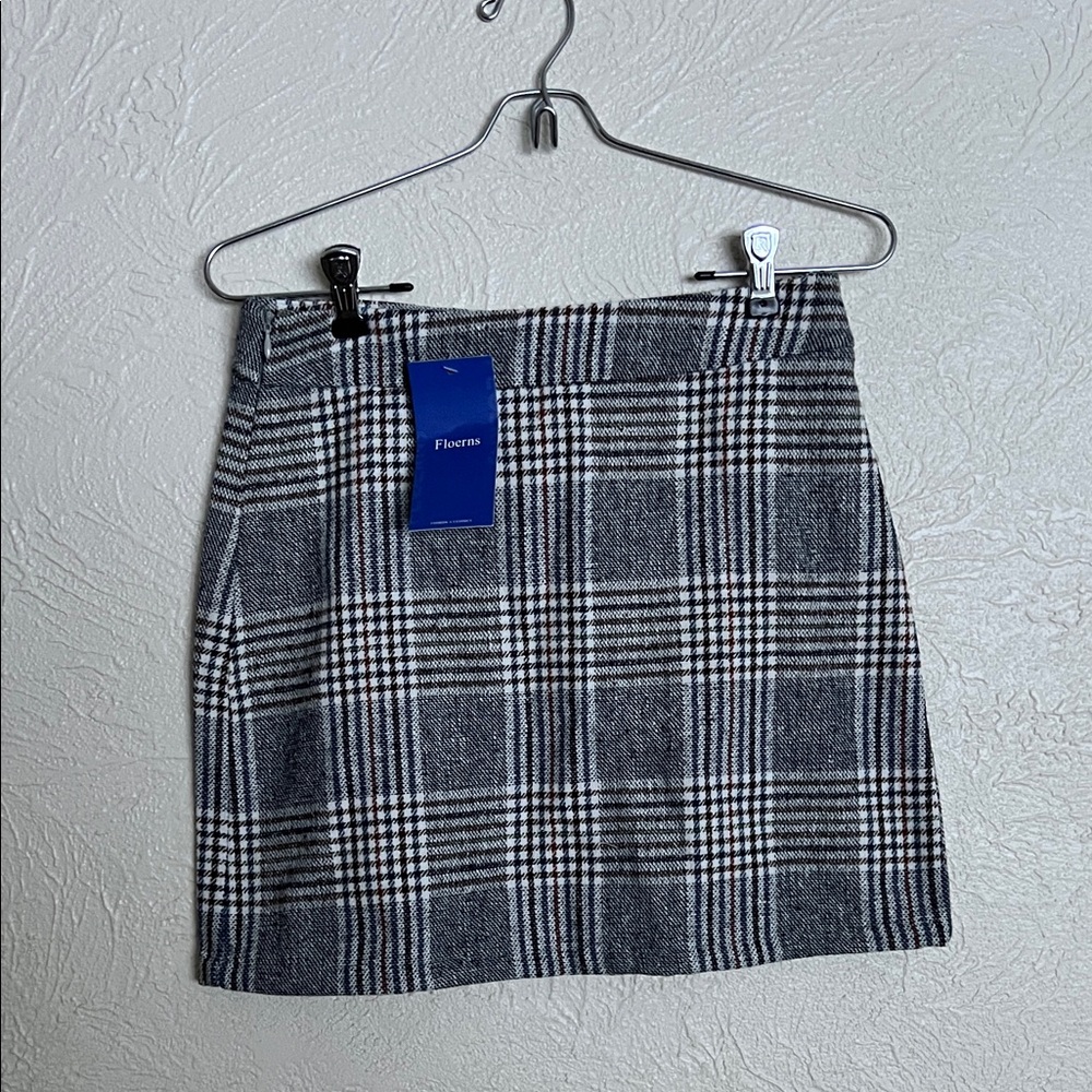 Elegant Plaid Pencil Skirt